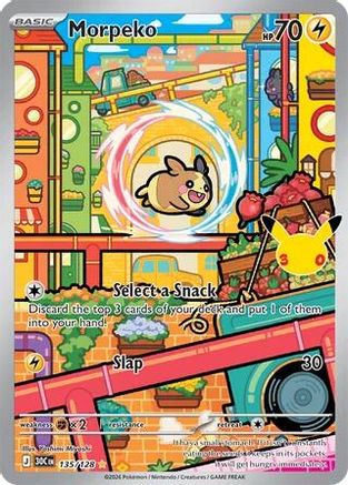 POKEMON TCG - Morpeko 135/128 ME 30th Celebration - Illustration Rare