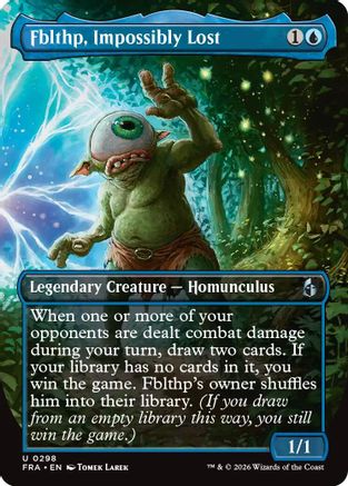 MAGIC: THE GATHERING  - Fblthp, Impossibly Lost (Borderless) (FRA-298) - Reality Fracture Foil