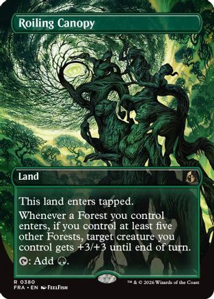 MAGIC: THE GATHERING  - Roiling Canopy (Borderless) (FRA-380) - Reality Fracture