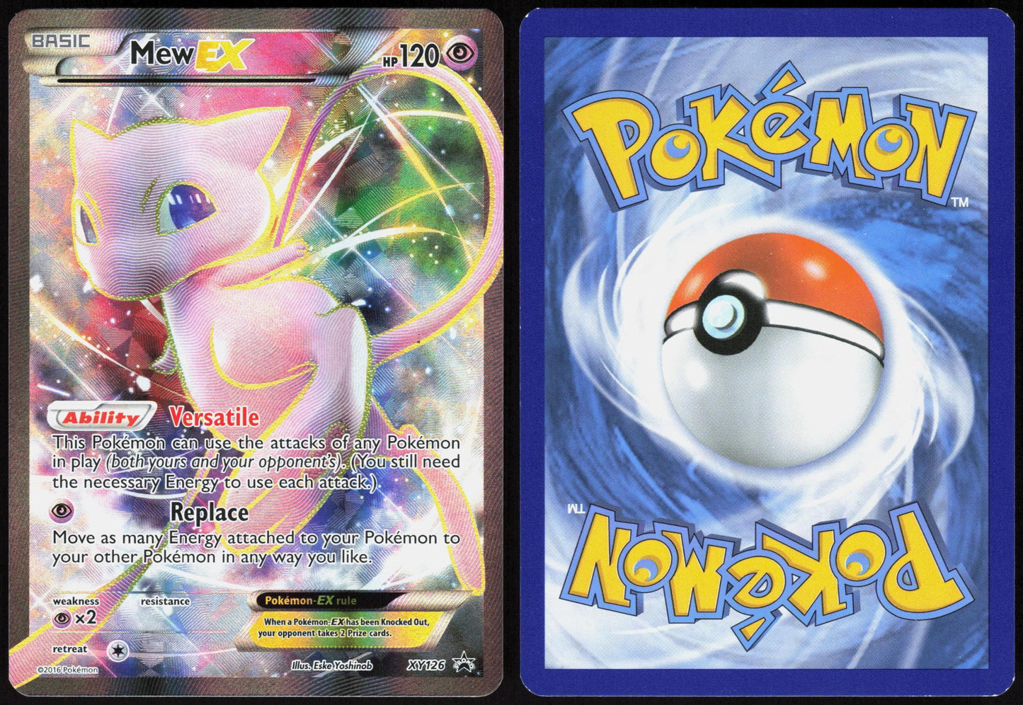 MEW EX XY126 XY PROMO POKEMON PROMO HOLO LP