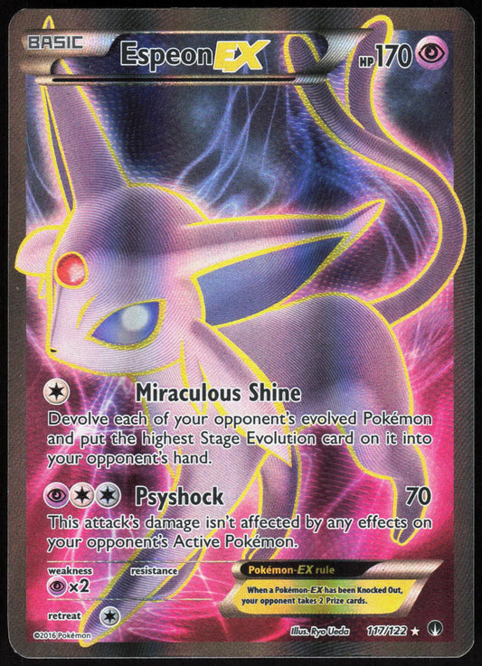 ESPEON EX 117/122 BREAKPOINT POKEMON ULTRA RARE MP