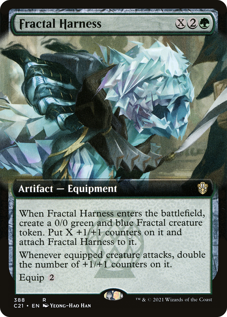 MAGIC: THE GATHERING  - Fractal Harness (Extended Art) (C21-388) - Commander 2021: (Extended Art)