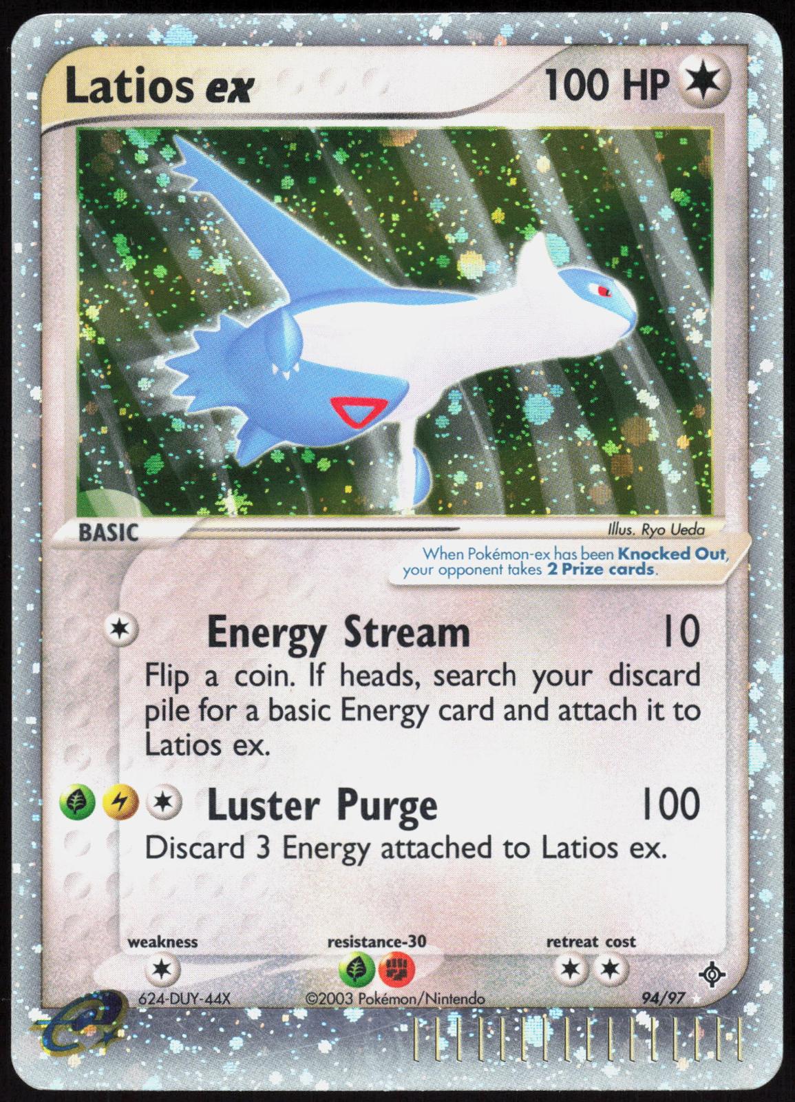 LATIOS EX 94/97 DRAGON POKEMON EX RARE HOLO LP