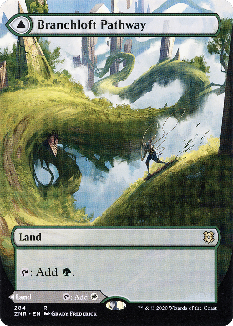 MAGIC: THE GATHERING  - Branchloft Pathway (Borderless) (ZNR-284) - Zendikar Rising: (Showcase)