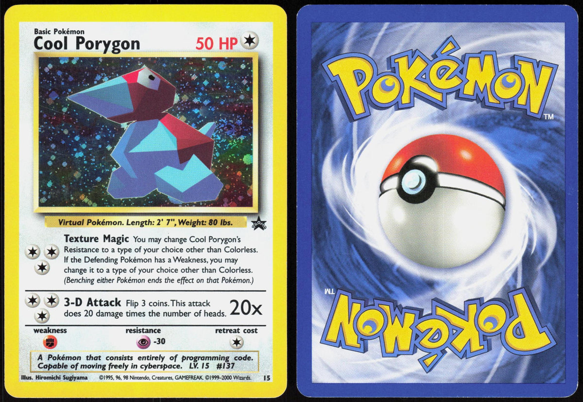 COOL PORYGON 15 WIZARDS BLACK STAR PROMOS POKEMON PROMO HOLO LP