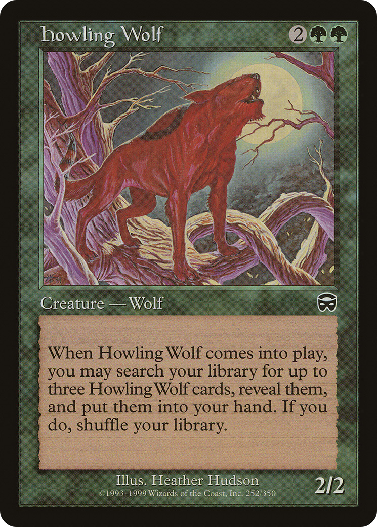 MAGIC: THE GATHERING  - Howling Wolf (MMQ-252) - Mercadian Masques Foil