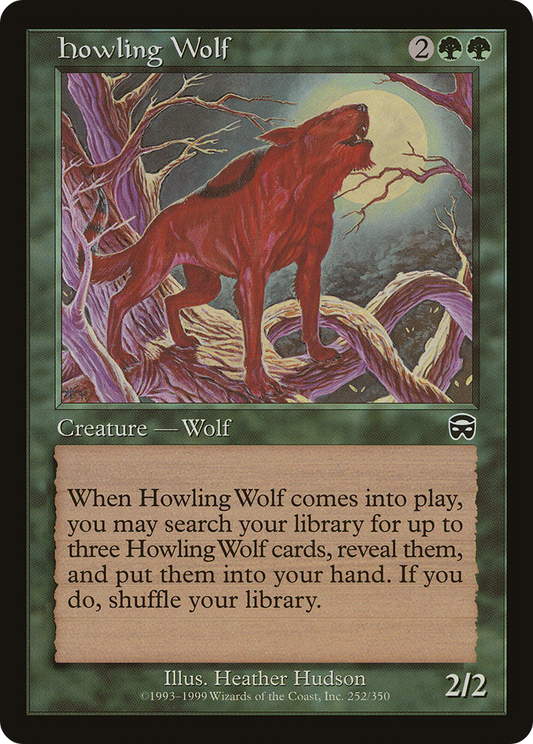 MAGIC: THE GATHERING  - Howling Wolf (MMQ-252) - Mercadian Masques Foil