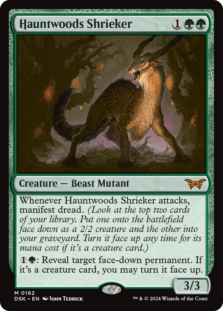 MAGIC: THE GATHERING  - Hauntwoods Shrieker (DSK-182) - Duskmourn: House of Horror