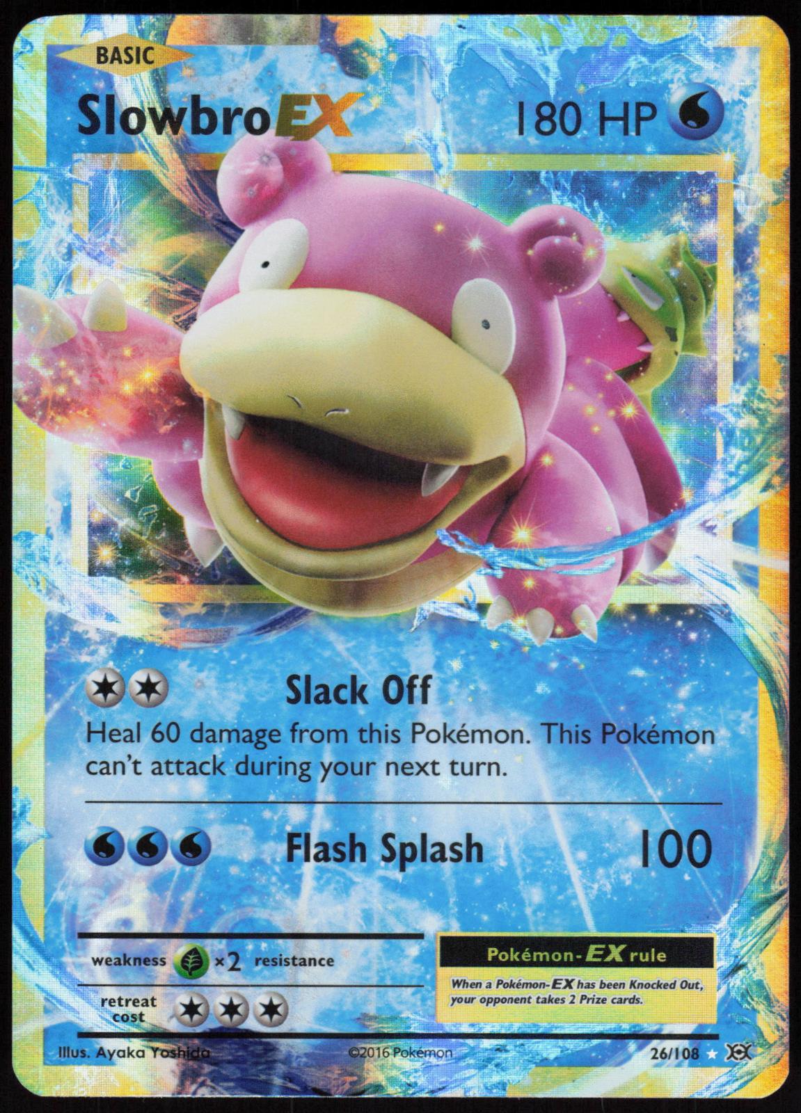 SLOWBRO EX 26/108 EVOLUTIONS POKEMON EX RARE HOLO LP