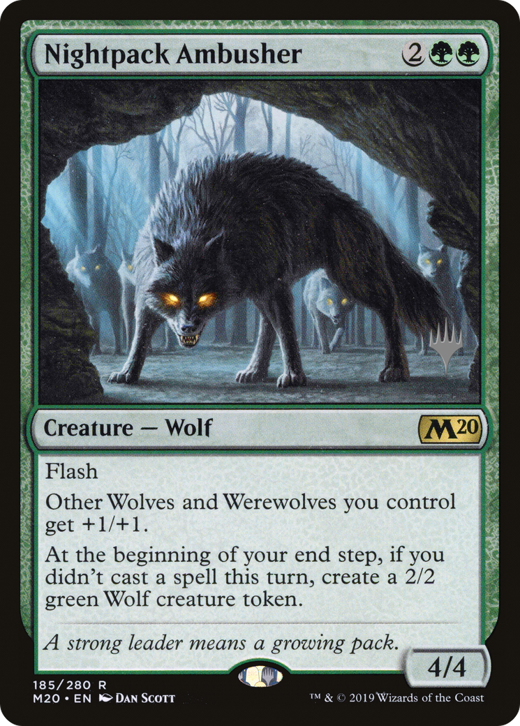 MAGIC: THE GATHERING  - Nightpack Ambusher (PPM20-185P) - Core Set 2020 Promos