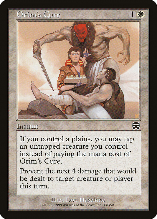 MAGIC: THE GATHERING  - Orim's Cure (MMQ-033) - Mercadian Masques