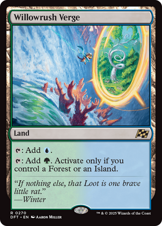 MAGIC: THE GATHERING  - Willowrush Verge (DFT-270) - Aetherdrift