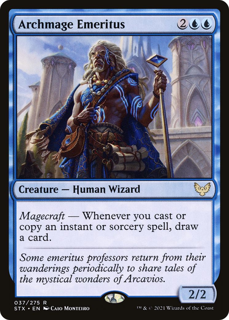 MAGIC: THE GATHERING  - Archmage Emeritus (STX-037) - Strixhaven: School of Mages