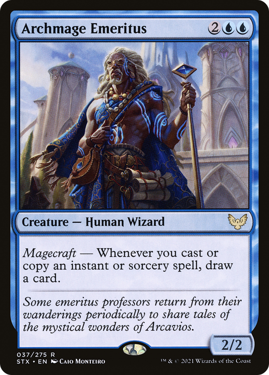MAGIC: THE GATHERING  - Archmage Emeritus (STX-037) - Strixhaven: School of Mages