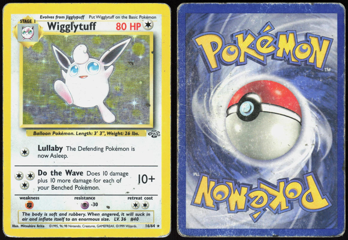 WIGGLYTUFF 16/64 JUNGLE POKEMON RARE UNLIMITED HOLO HP