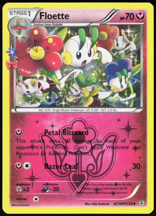 FLOETTE RC18/RC32 GENERATIONS POKEMON UNCOMMON HOLO LP