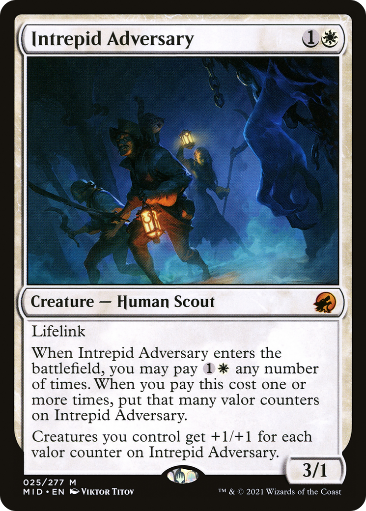 MAGIC: THE GATHERING  - Intrepid Adversary (MID-025) - Innistrad: Midnight Hunt