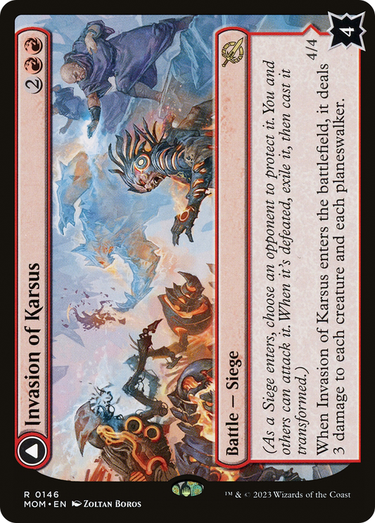 MAGIC: THE GATHERING  - Invasion of Karsus (MOM-146) - March of the Machine