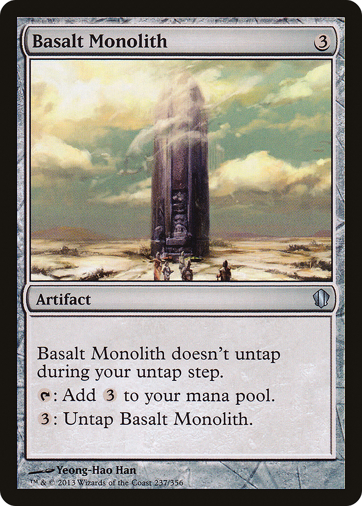MAGIC: THE GATHERING  - Basalt Monolith (C13-237) - Commander 2013