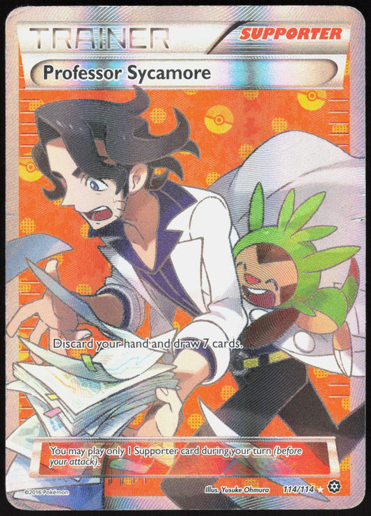 PROFESSOR SYCAMORE 114/114 STEAM SIEGE POKEMON ULTRA RARE HOLO HP