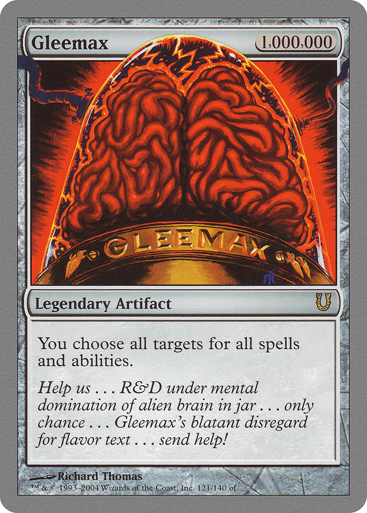 MAGIC: THE GATHERING  - Gleemax (UNH-121) - Unhinged