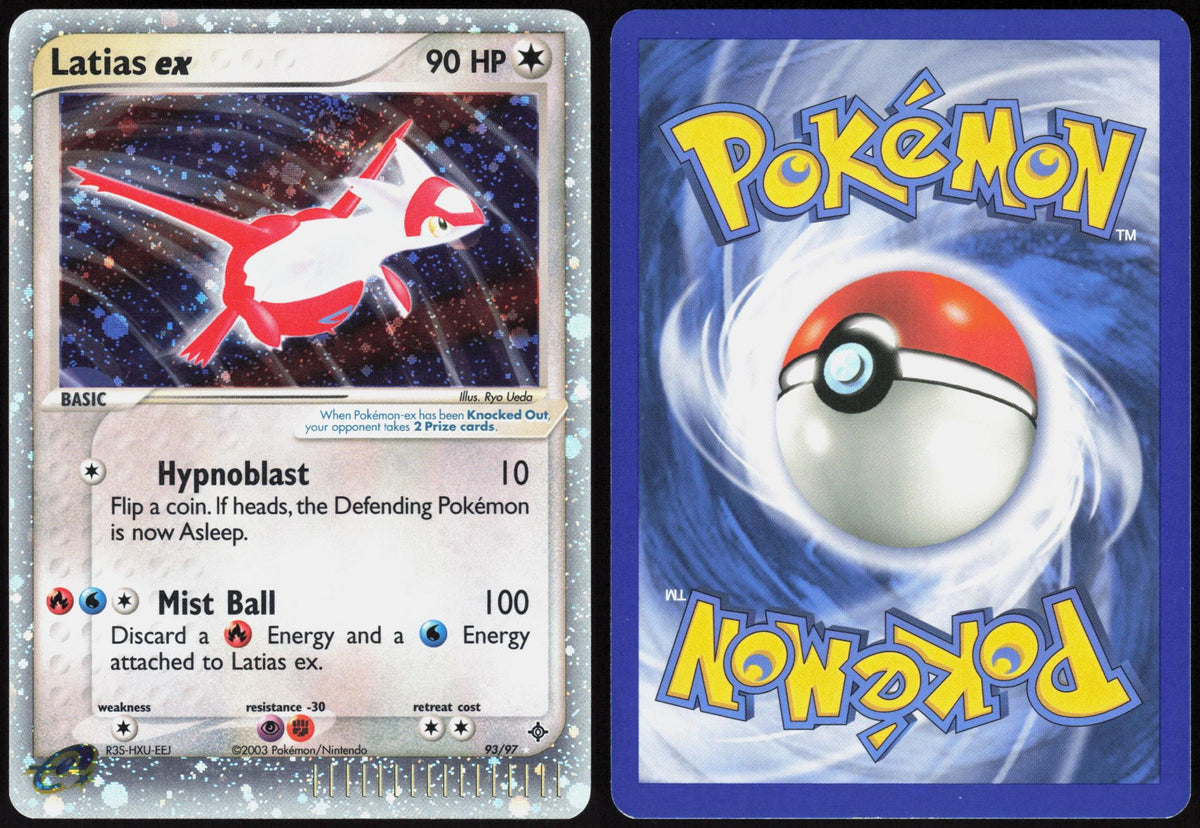 LATIAS EX 93/97 DRAGON POKEMON EX RARE HOLO LP