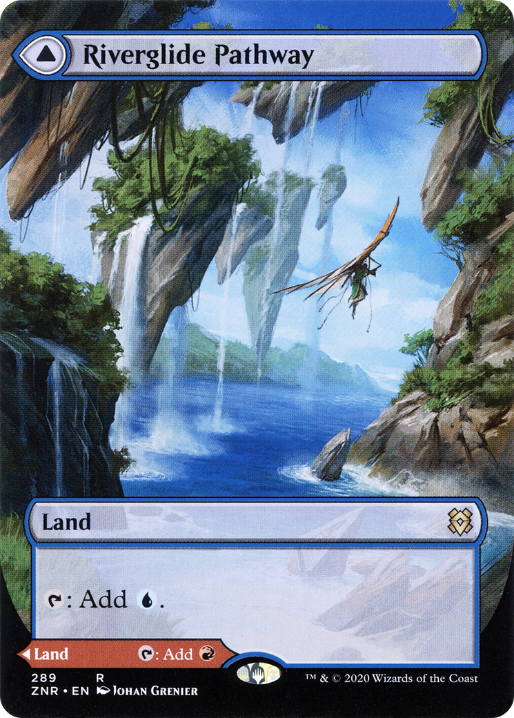 MAGIC: THE GATHERING  - Riverglide Pathway (Borderless) (ZNR-289) - Zendikar Rising: (Showcase)