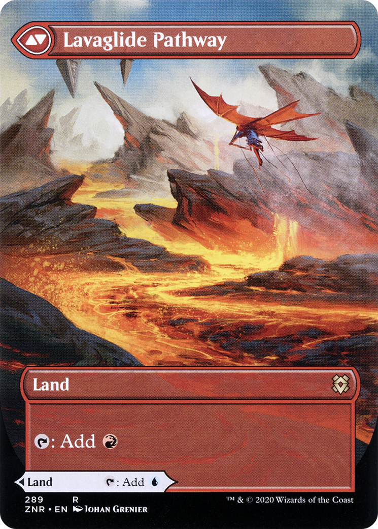 MAGIC: THE GATHERING  - Riverglide Pathway (Borderless) (ZNR-289) - Zendikar Rising: (Showcase) Foil