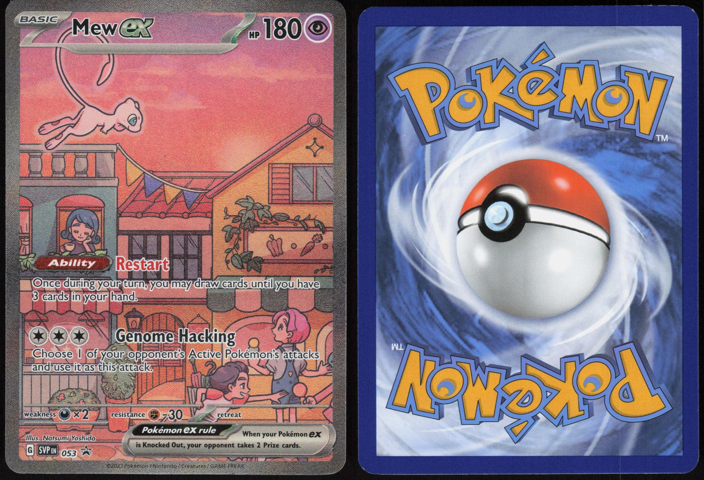 MEW EX 053 SCARLET & VIOLET PROMO POKEMON PROMO HOLO LP