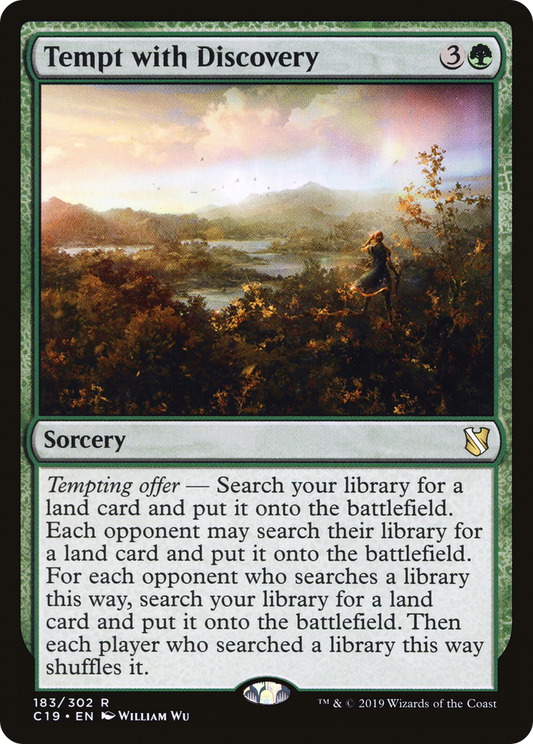 MAGIC: THE GATHERING  - Tempt with Discovery (C19-183) - Commander 2019