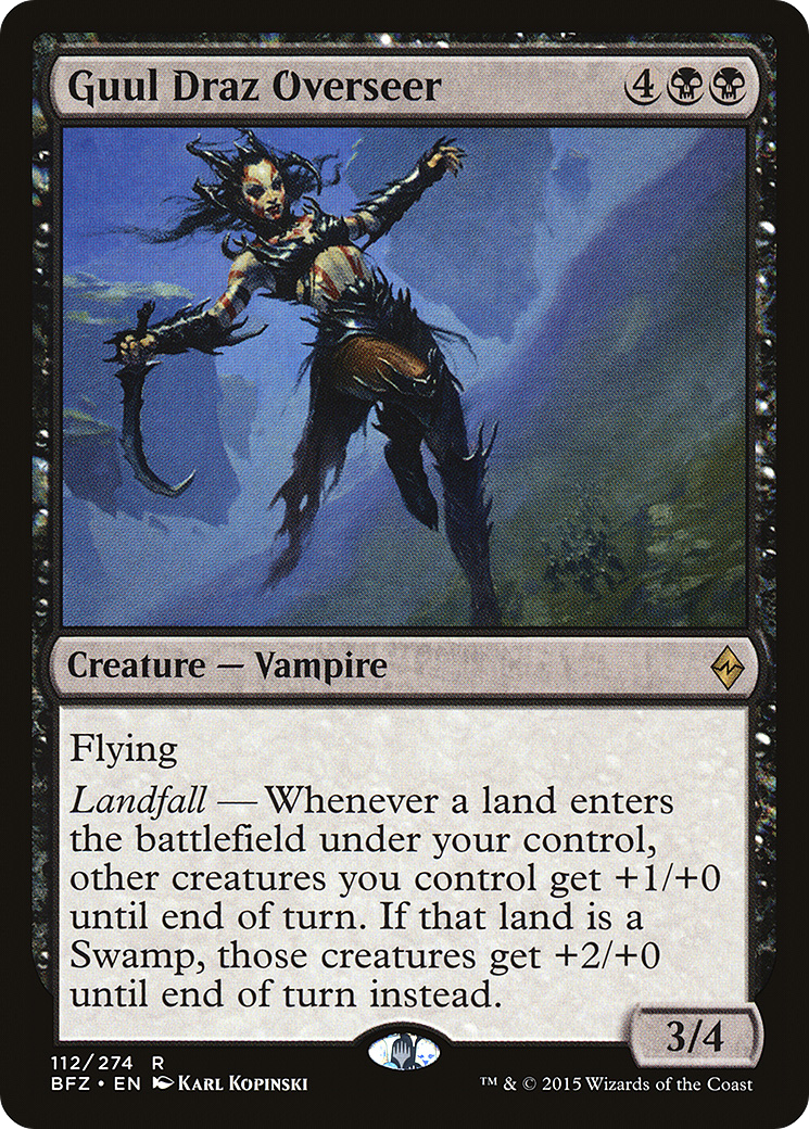 MAGIC: THE GATHERING  - Guul Draz Overseer (BFZ-112) - Battle for Zendikar Foil