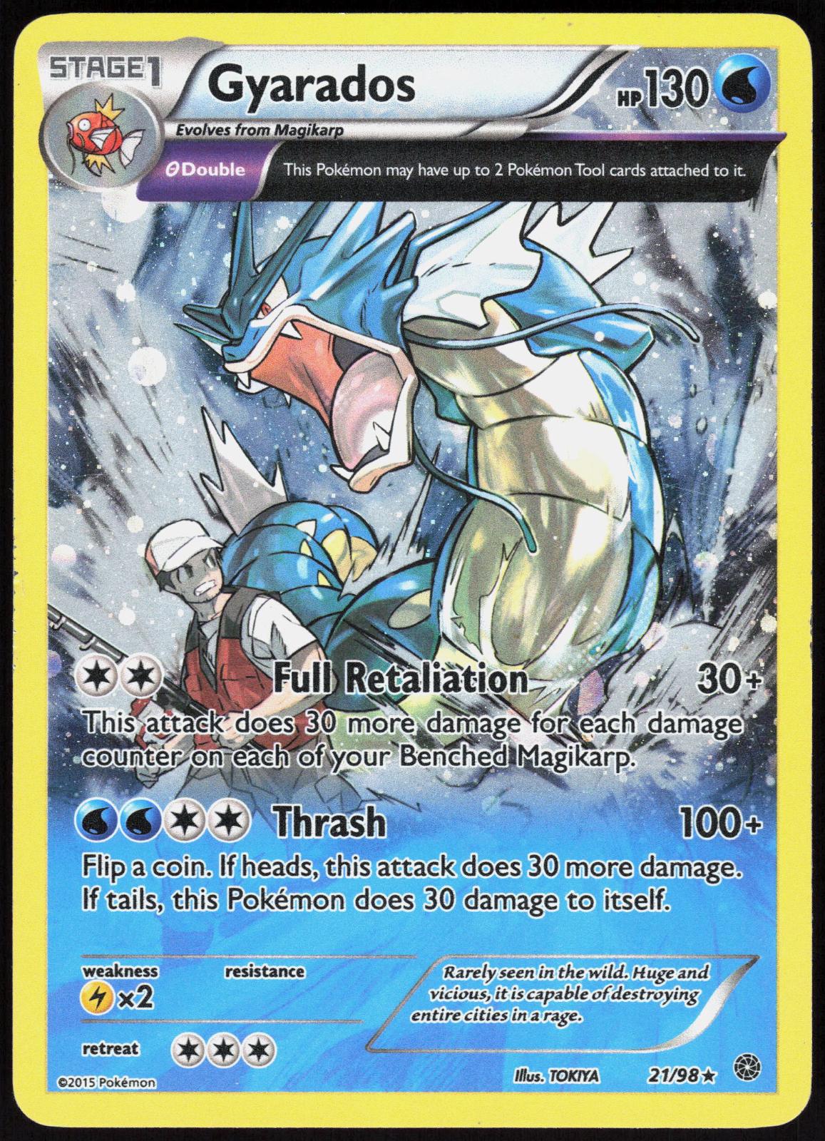 GYARADOS 21/98 ANCIENT ORIGINS POKEMON RARE HOLO MP