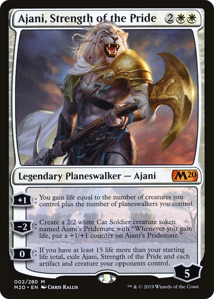MAGIC: THE GATHERING  - Ajani, Strength of the Pride (M20-002) - Core Set 2020