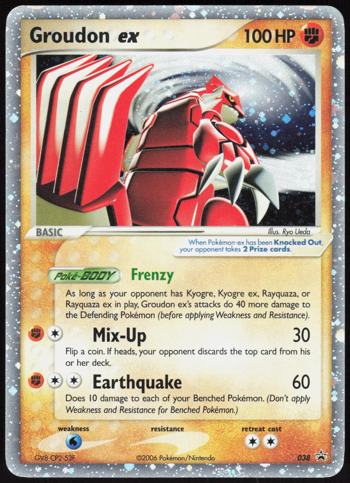 GROUDON EX 038 NINTENDO BLACK STAR PROMOS POKEMON PROMO HOLO LP