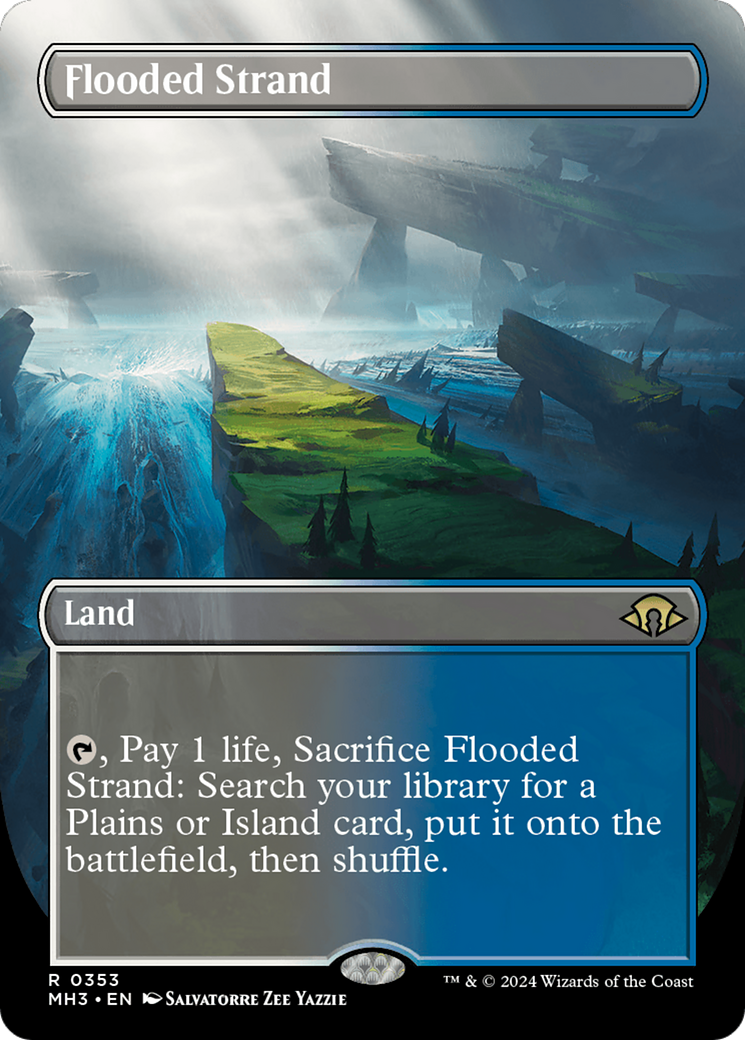 MAGIC: THE GATHERING  - Flooded Strand (Borderless) (MH3-353) - Modern Horizons 3