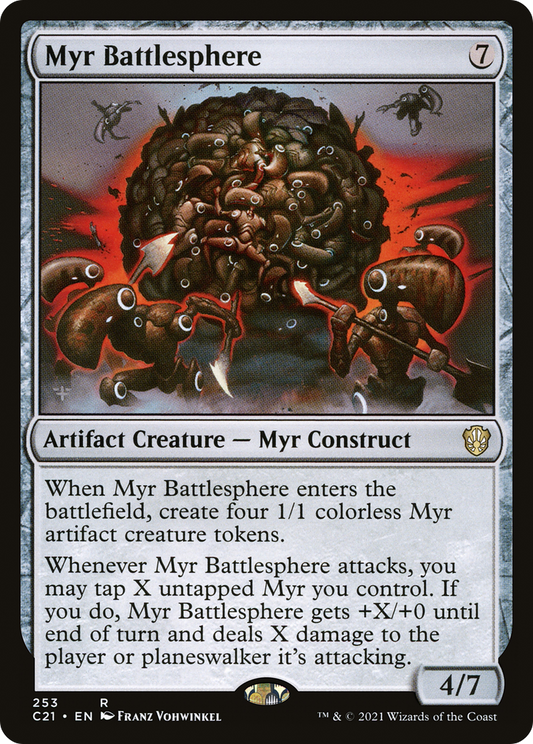 MAGIC: THE GATHERING  - Myr Battlesphere (C21-253) - Commander 2021