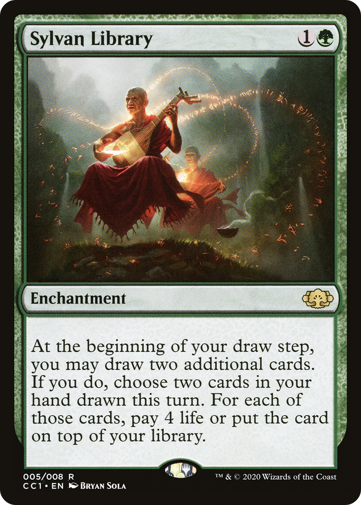 MAGIC: THE GATHERING  - Sylvan Library (CC1-005) - Commander Collection: Green