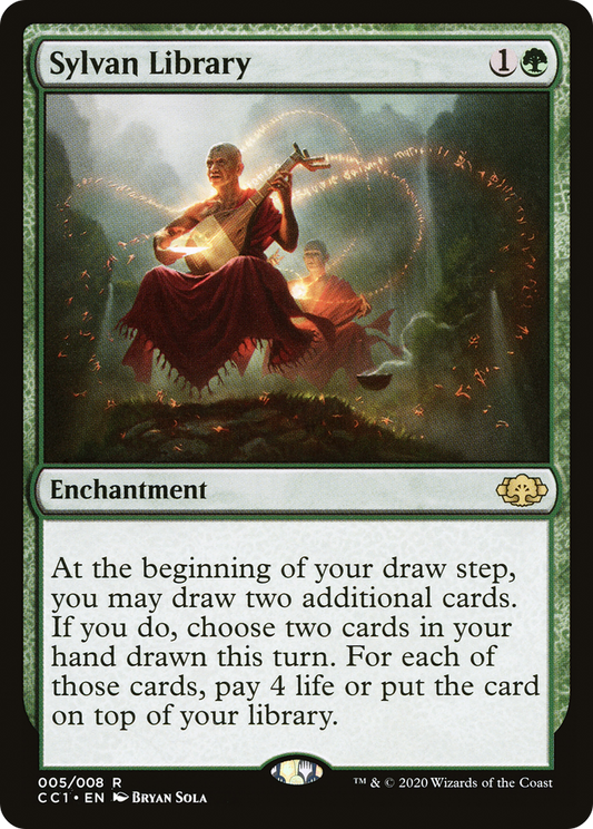 MAGIC: THE GATHERING  - Sylvan Library (CC1-005) - Commander Collection: Green