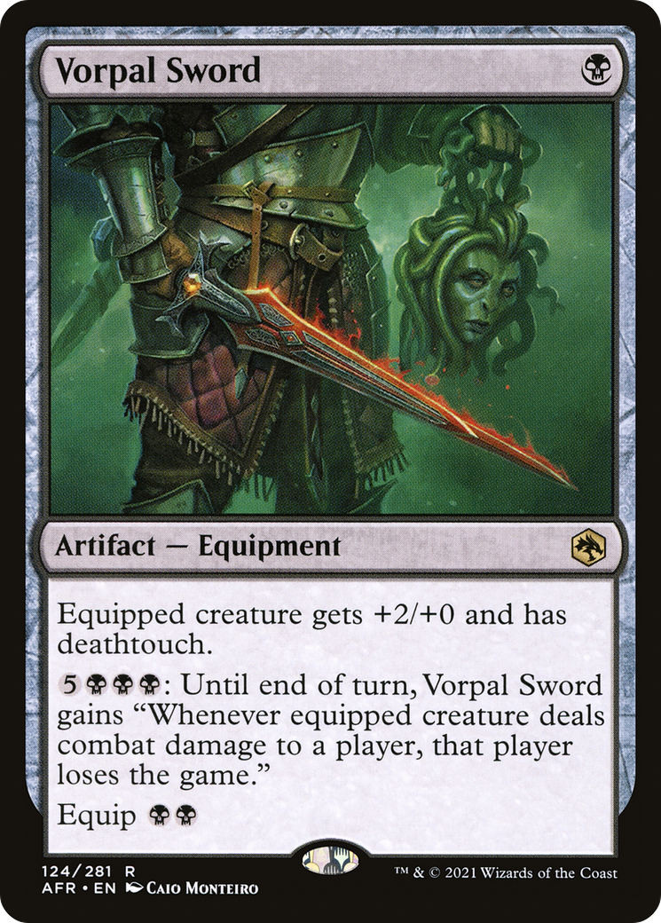 MAGIC: THE GATHERING  - Vorpal Sword (AFR-124) - Adventures in the Forgotten Realms