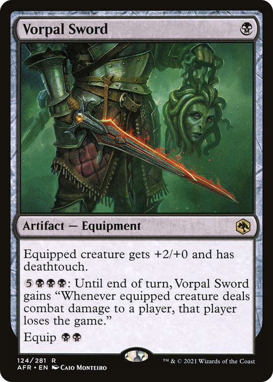 MAGIC: THE GATHERING  - Vorpal Sword (AFR-124) - Adventures in the Forgotten Realms