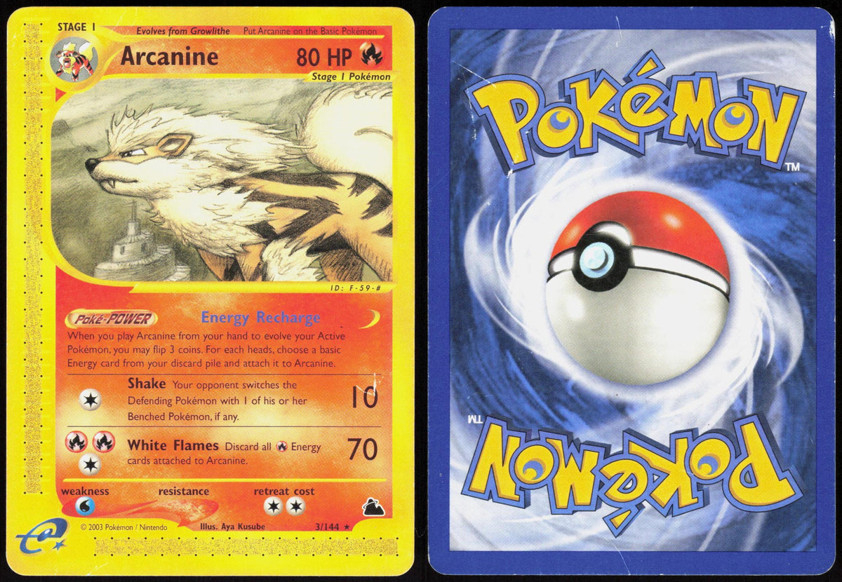 ARCANINE 3/144 SKYRIDGE POKEMON RARE HP