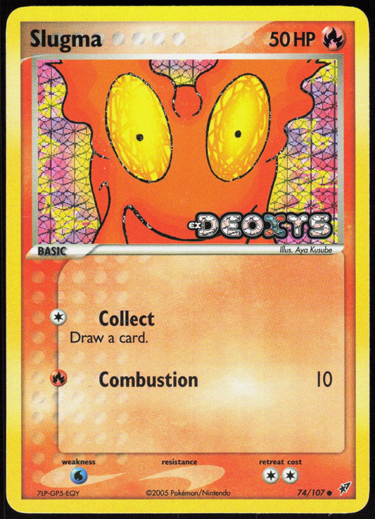 SLUGMA 74/107 DEOXYS POKEMON COMMON REVERSE HOLO LP