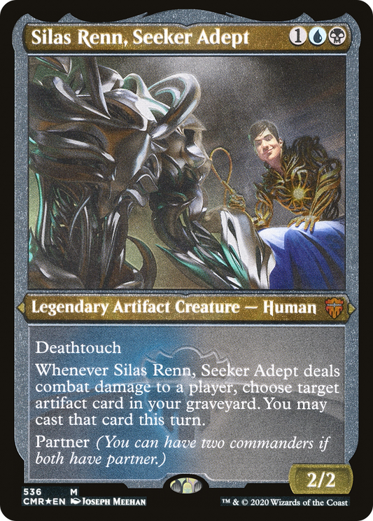 MAGIC: THE GATHERING  - Silas Renn, Seeker Adept (Foil Etched) (CMR-536) - Commander Legends Foil