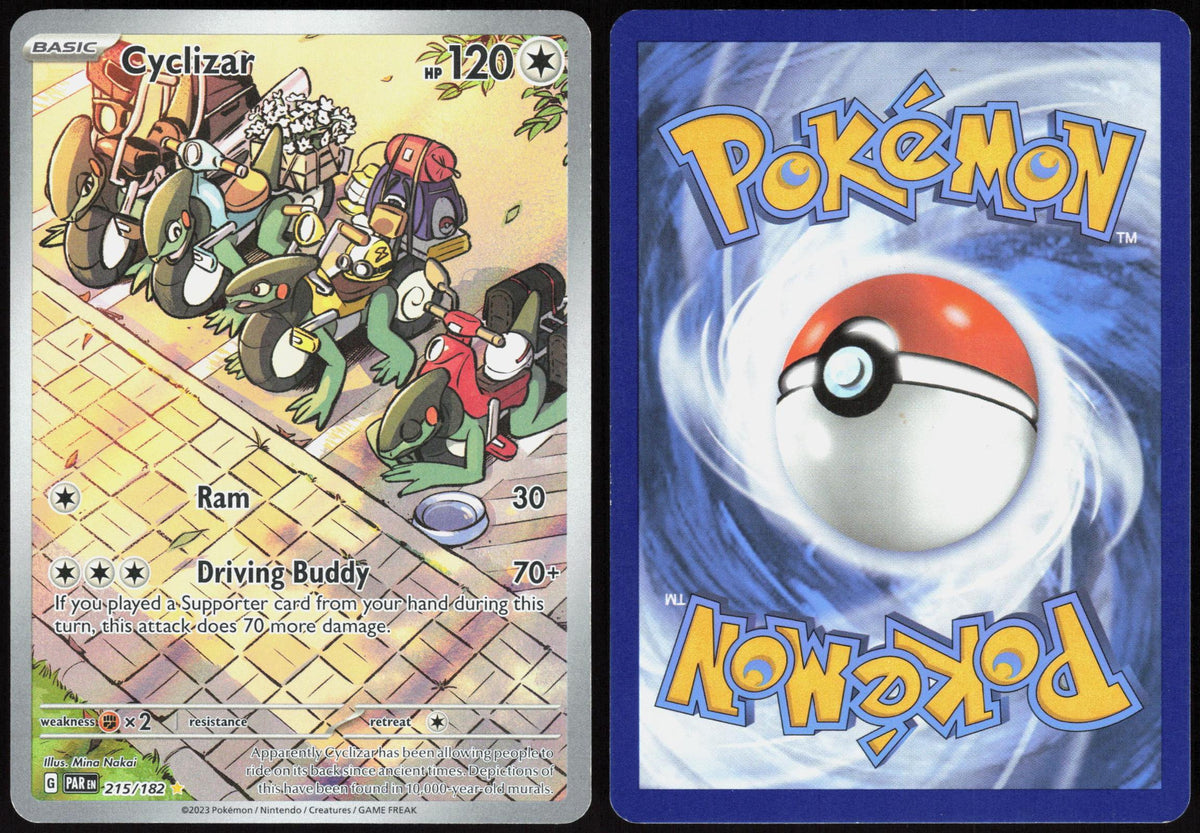 CYCLIZAR 215/182 PARADOX RIFT POKEMON ILLUSTRATION RARE HOLO LP