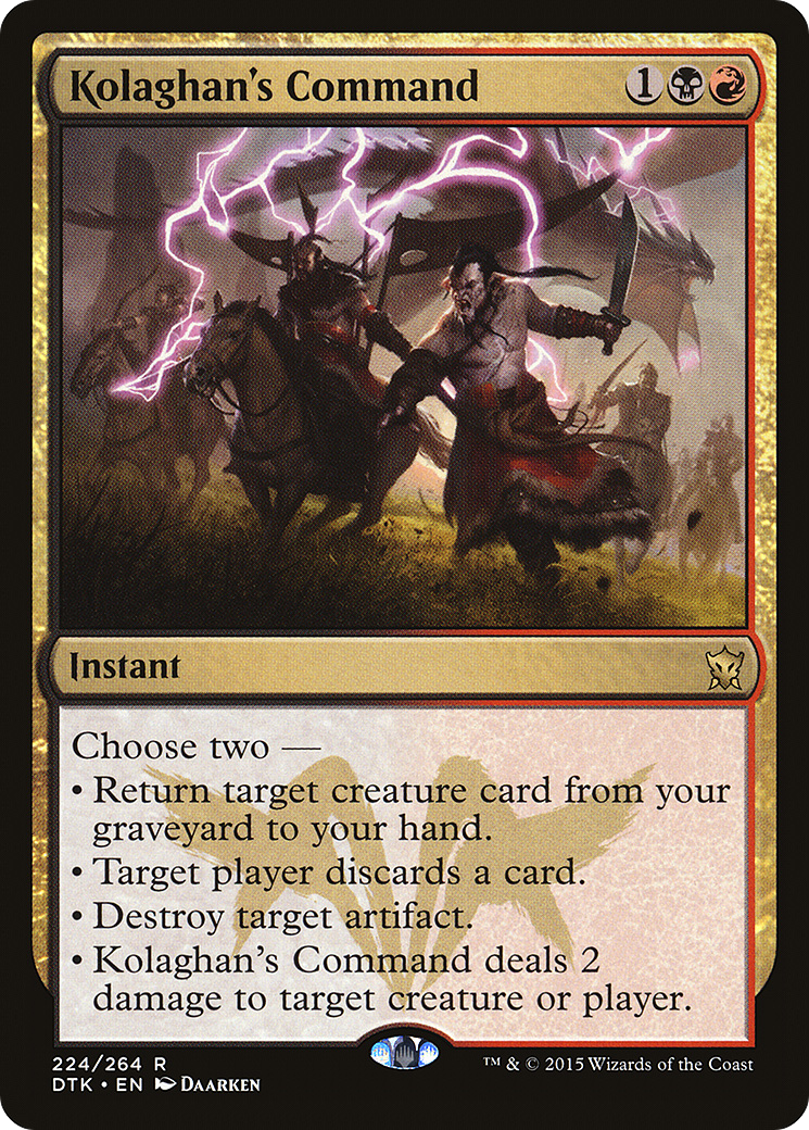 MAGIC: THE GATHERING  - Kolaghan's Command (DTK-224) - Dragons of Tarkir