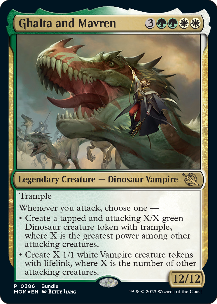 MAGIC: THE GATHERING  - Ghalta and Mavren (MOM Bundle) (UMP-386) - March of the Machine Foil