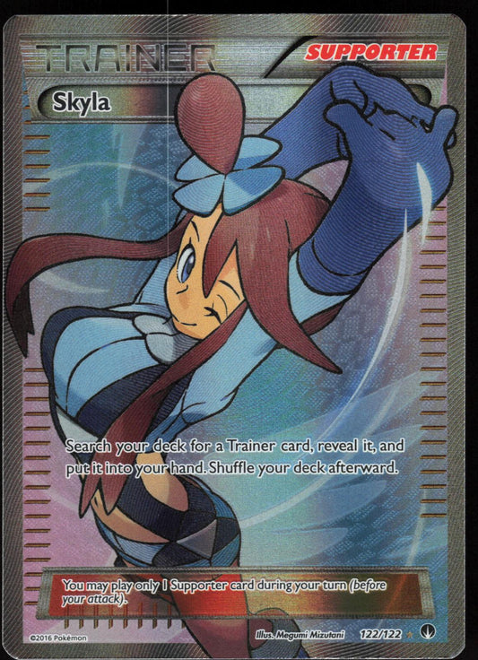 SKYLA 122/122 BREAKPOINT POKEMON ULTRA RARE HOLO LP