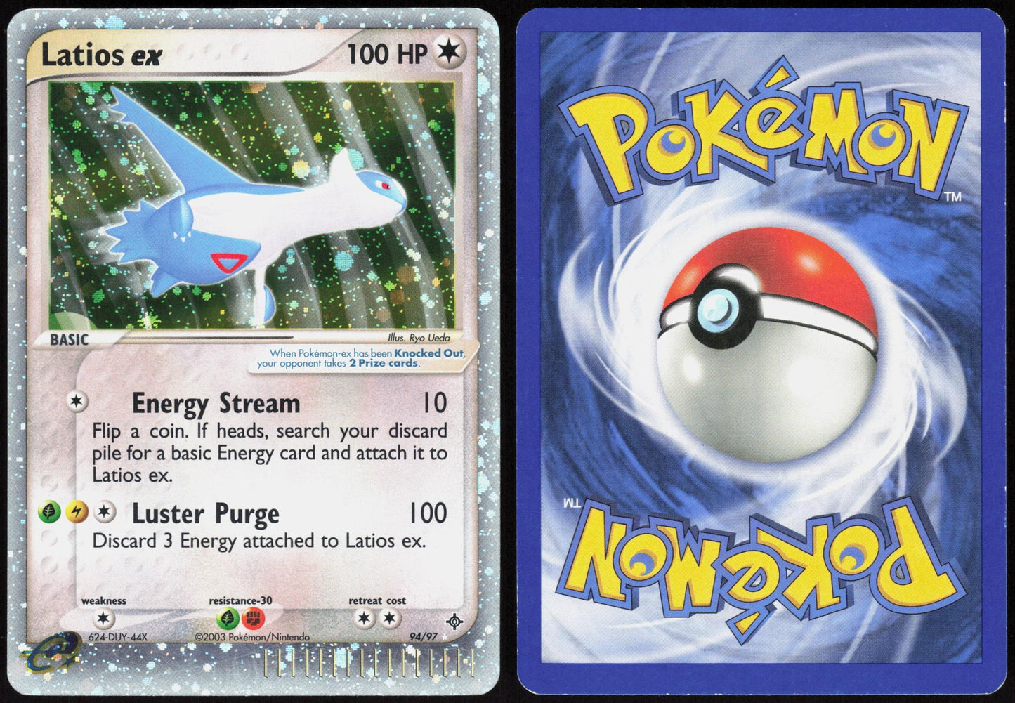LATIOS EX 94/97 DRAGON POKEMON EX RARE HOLO LP