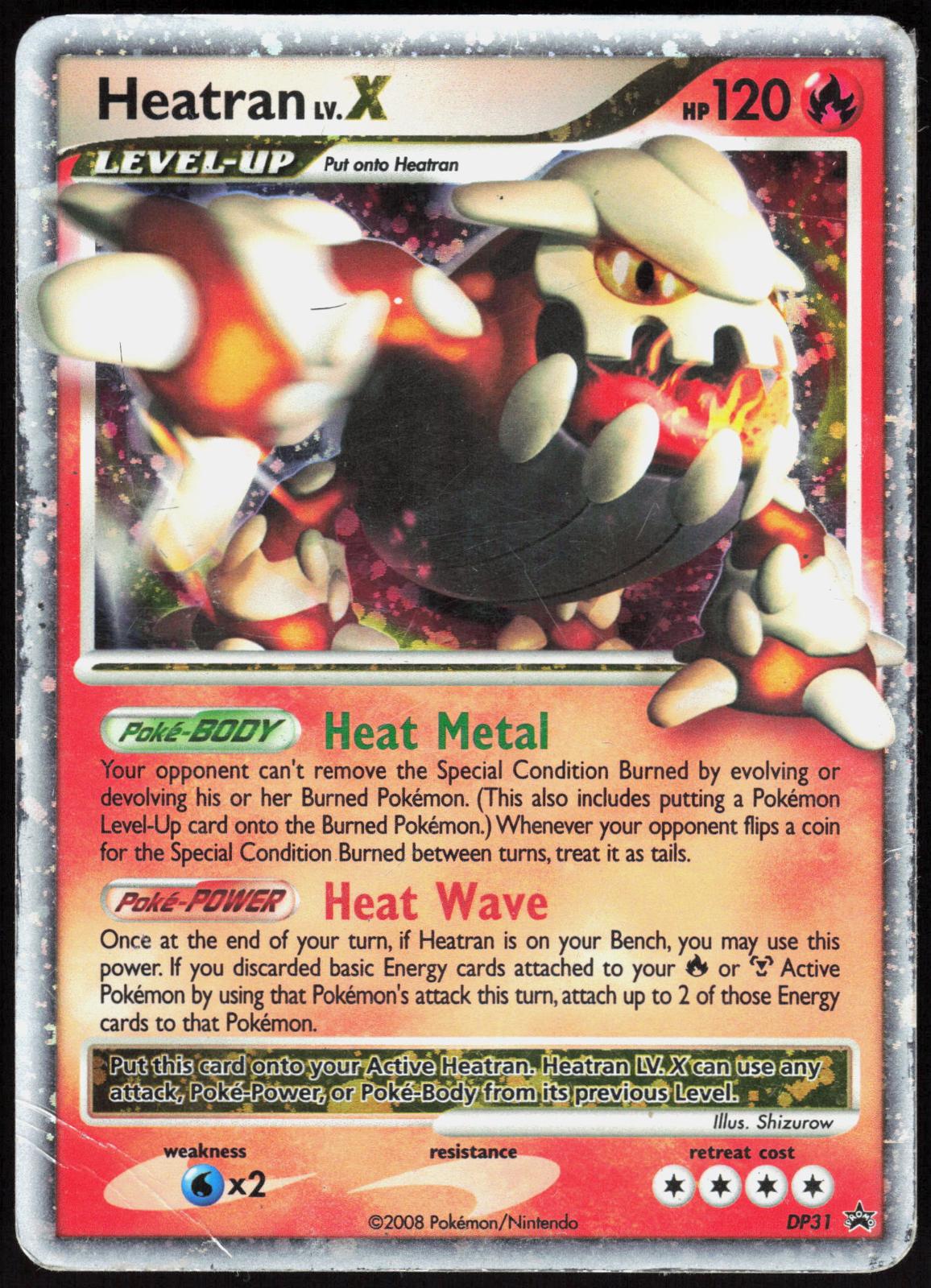 HEATRAN LV.X DP31 DIAMOND AND PEARL PROMOS POKEMON PROMO HOLO HP