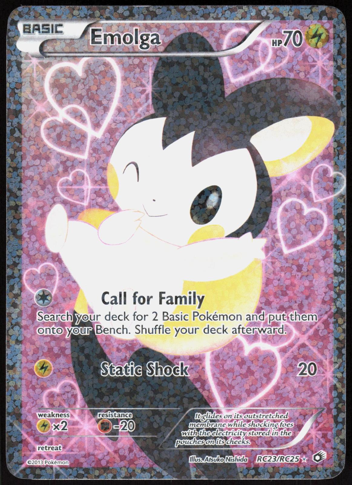 EMOLGA (FULL ART) RC23/RC25 LEGENDARY TREASURES: RADIANT COLLECTION HOLO LP